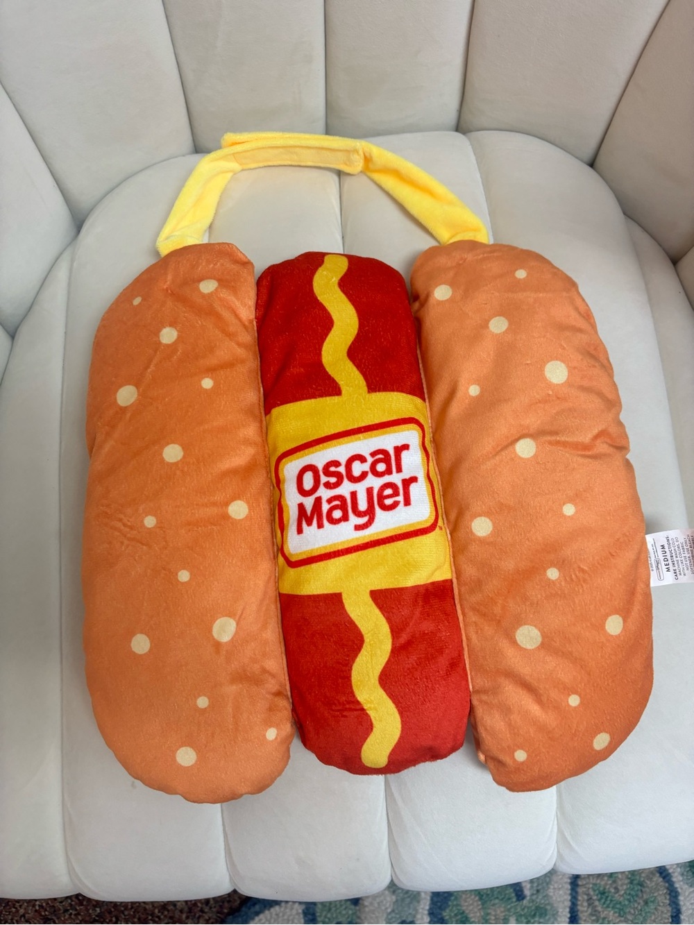 Dog costumes- Oscar Mayer and Basketball player.